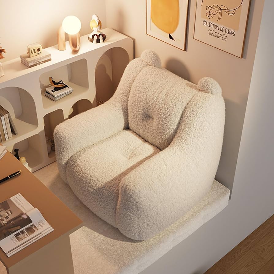 Amazon｜LSZIZZITソファー 1人掛け ビーズクッション 背もたれ